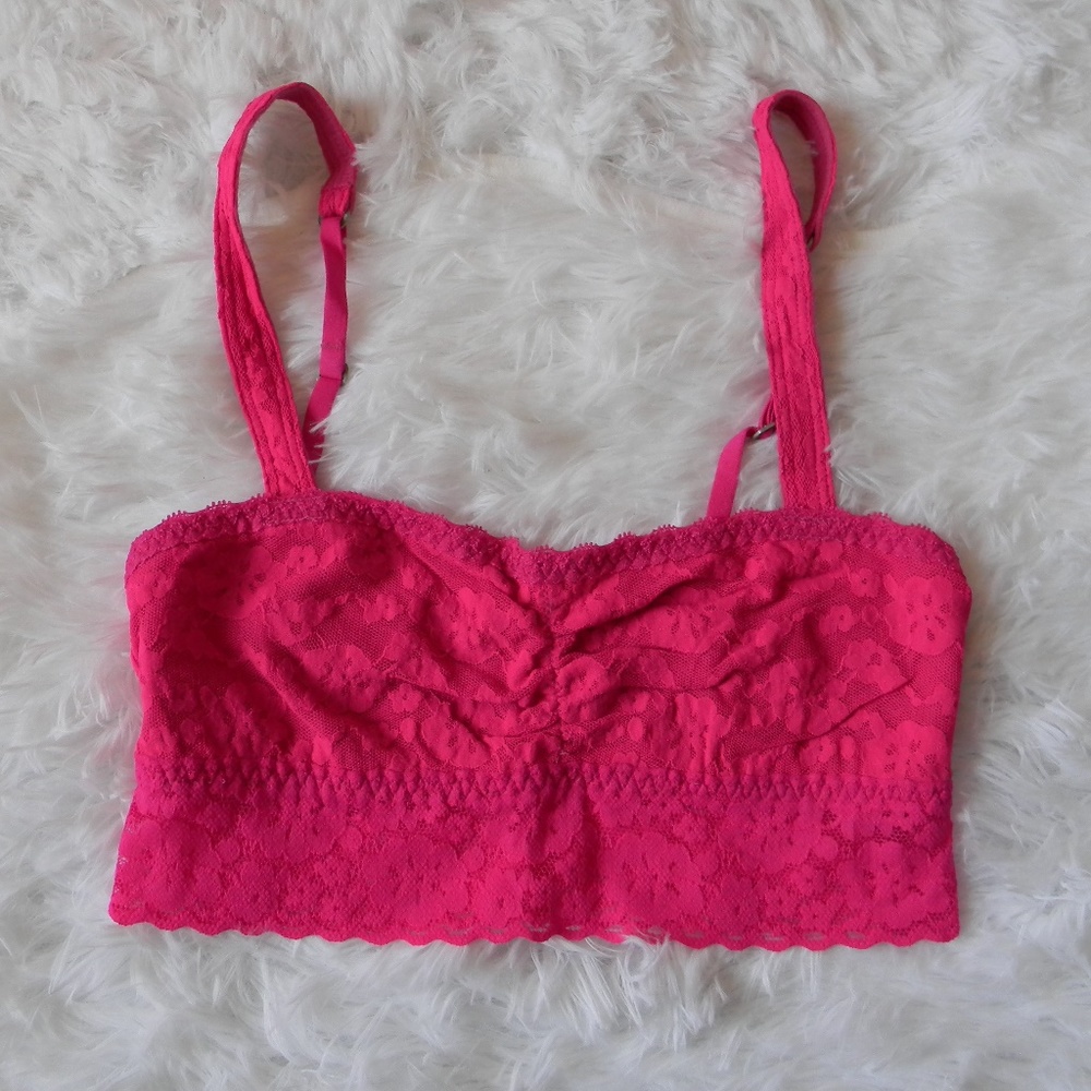 Gilly Hicks Pink Lace Bandeau